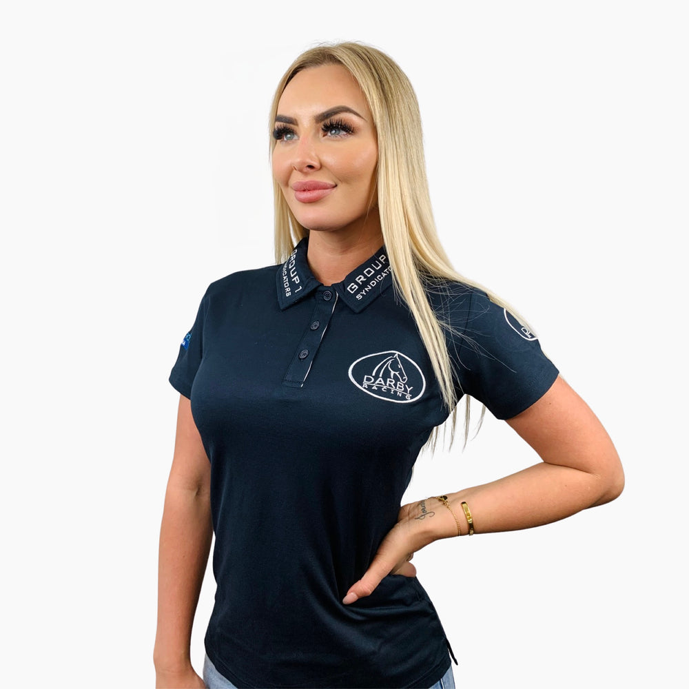 DARBY RACING LADIES POLO - NAVY